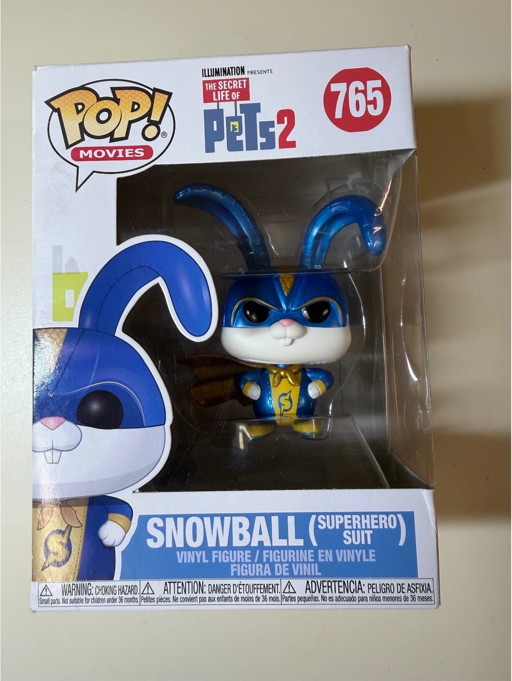 Funko Pop! Movies The Secret Life of Pets 2 Snowball (Superhero Suit) Vinyl Fun